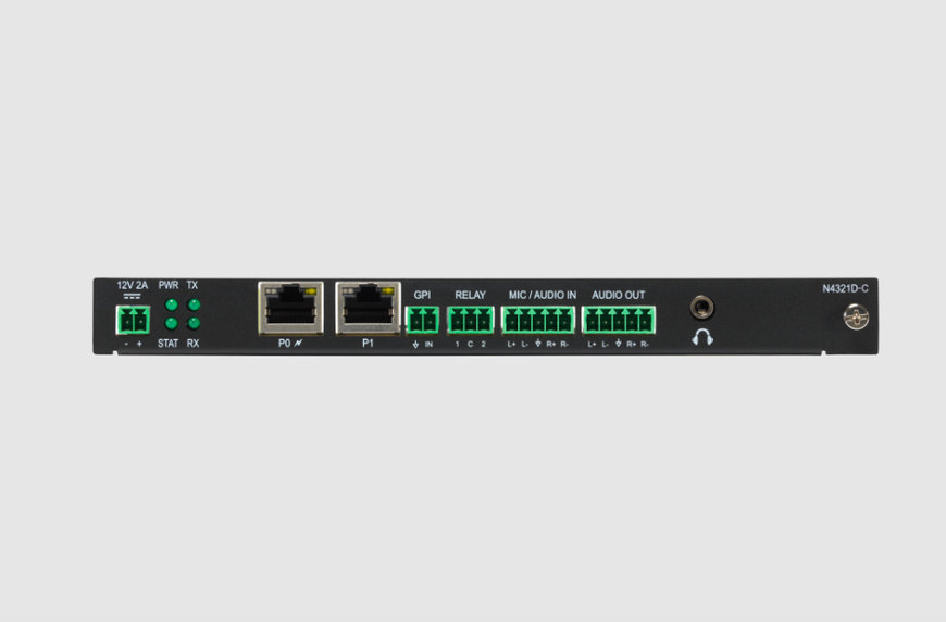 AMX INTRODUCES SVSI N4321D AUDIO TRANSCEIVERS WITH DANTE AND AES67